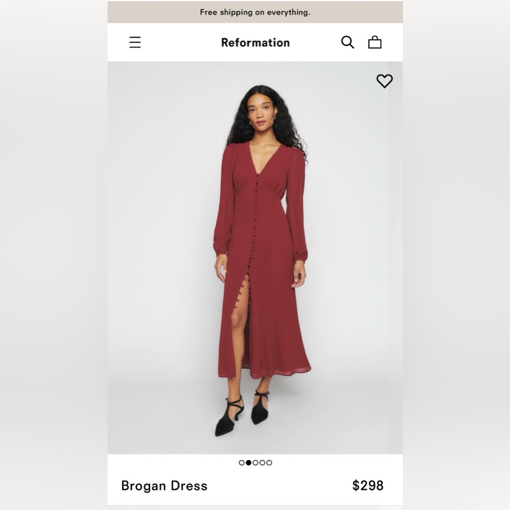 Reformation brogan dress